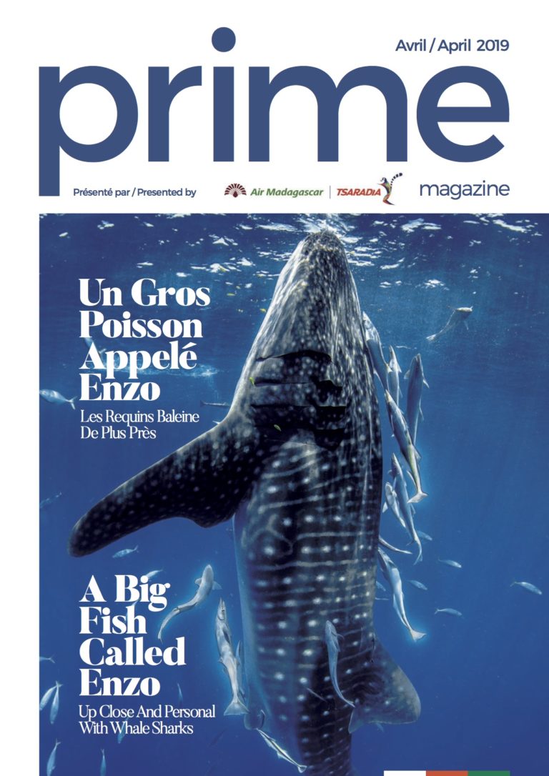 Photo de couverture du magazine Prime (dédié au tourisme à Madagascar) - Avril 2019